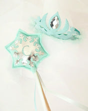 Load image into Gallery viewer, Personalized Ice Princess Wand &amp; Crown (Handmade)
