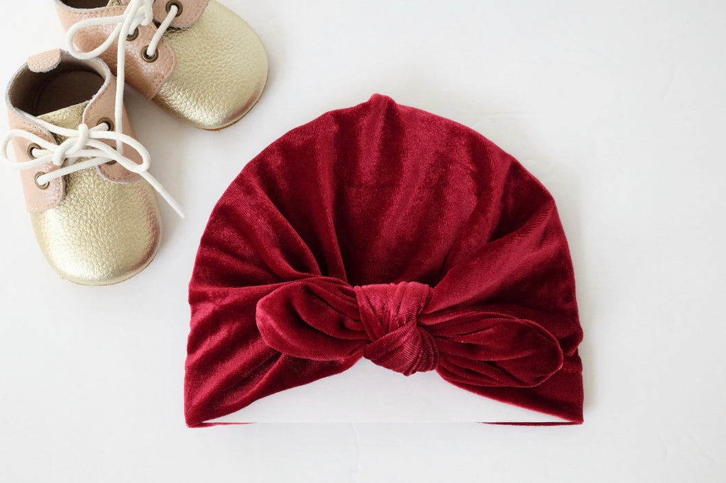 Baby velvet hot sale turban